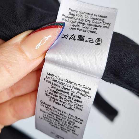 EDUN Open Front Silk Tie Vest XS Gray Black Modern Corporate Goth Lagenlook - Picture 6 of 12